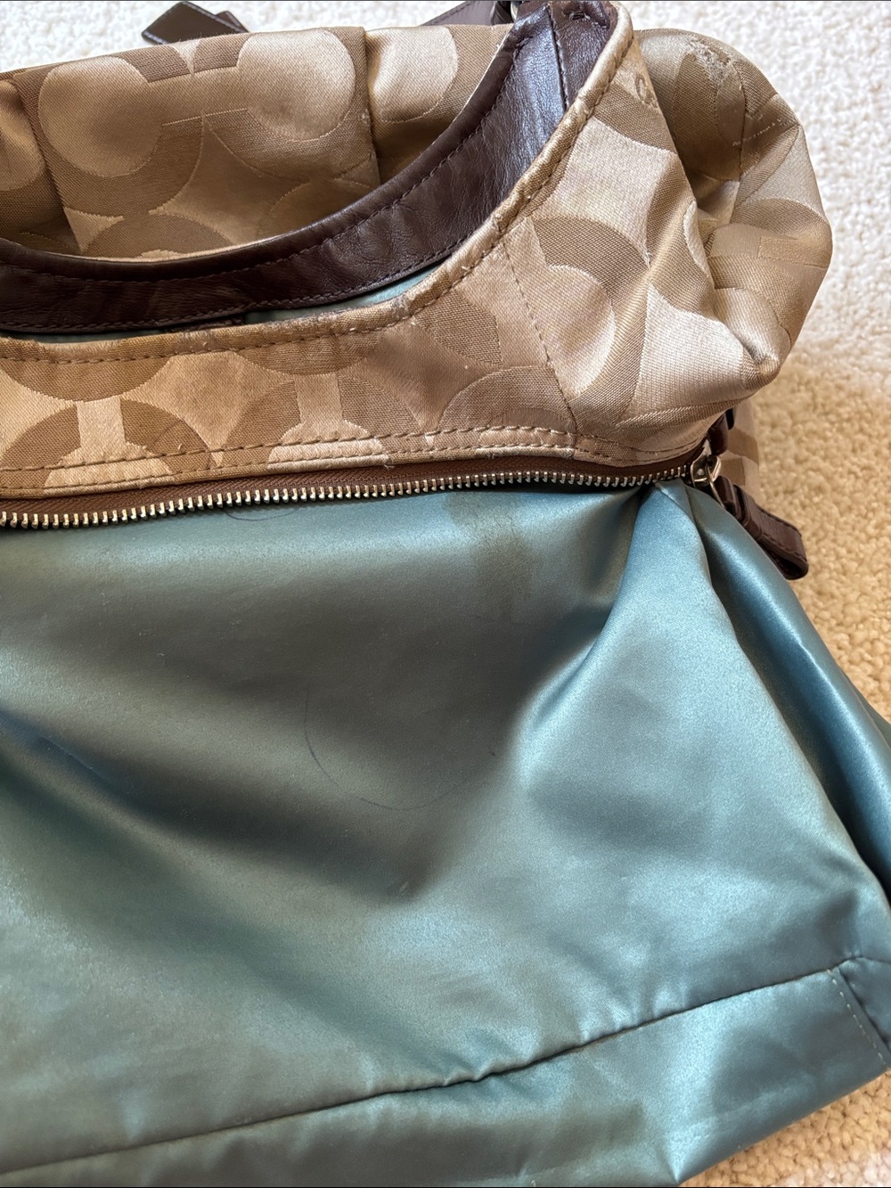Coach Madison Maggie Shoulder Bag OP art sateen - Picture 4 of 14